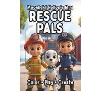 Mini Rescue Pals: Color, Trace & Learn with Cute Rescue Heroes | A Moonlight Hollow Minis Book for Toddlers & Kids | Travel-Size Coloring Fun for Creative Little Hands