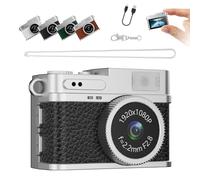 Mini Retro Digital Camera,Digital Camera, S150 Mini Digitals Cameras, S150 Keychain Cameras, 0.96 Inch Colour Screen, Portable and Easy File Transfer, Pendant Decorations (Black,128G)