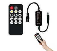 Mini RF Dimmer Controlador, Mini, Mini RF Dimmer Controller, Wireless LED Dimmer Controller, 5-24V Controlador Tira LED, RF Mini LED Dimmer Controller (Un Solo Color)