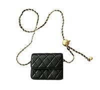 Mini riñonera para Mujer, Bolsa de Cintura pequeña de Moda, Bolsas de cinturón para Mujer, Accesorios Y2k de Moda, Negro -, S