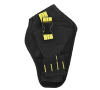 Mini riñonera portátil de Tela Oxford, Bolsa de Almacenamiento con Soporte para taladros para Herramienta de Taladro eléctrico, Color Negro, Amarillo o Negro Rojo, Tela Oxford (Cinta Negra+Amarilla)