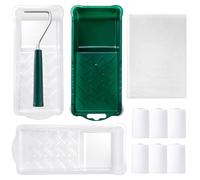 Mini rodillo de espuma, rodillo de pintura de espuma de 5 cm, juego de rodillos de pintura de espuma Mister Rui de 5 cm, cubierta de rodillo de pintura, 6, soporte de rodillo de pintura, 1 bandeja de