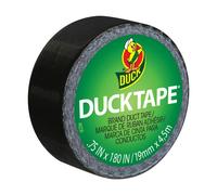 Mini rollo de cinta adhesiva negra de 19 mm x 4,5 m. Ideal para reparar, personalizar, decorar y educar.