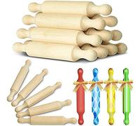 Mini rollo de madera rodillo de 6 pulgadas largo vacas hornear rollos rodillo de madera pequeña rollo de masa para niños pasta