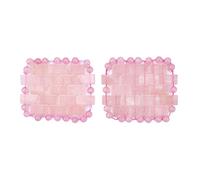 Mini Rose Quartz Eye Mask 100% Natural Jade Mask Tool,Type 02