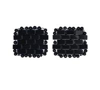 Mini Rose Quartz Eye Mask Natural Jade Cool Eye Mask For Facials Puffy Eyes Dry Eyes,Square Black 2pcs