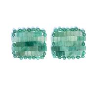 Mini Rose Quartz Eye Mask Natural Jade Cool Eye Mask For Facials Puffy Eyes Dry Eyes,Square Green 2pcs