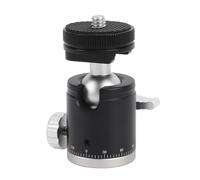 Mini Rótula de Bola, Aleación de Aluminio, Cámara Giratoria de 360 Grados, Rótula de Bola de Trípode con Tornillo de 1/4 de Pulgada, Soporte de Zapata Fría para Soporte de