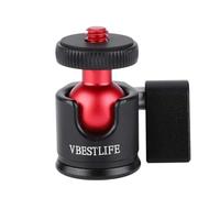 Mini Rótula de Bola de 360 Grados con Montaje de Tornillo de 1/4 de Pulgada para Cámara DSLR, Portátil para Trípodes
