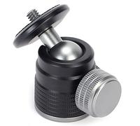 Mini Rótula de Bola Panorámica Rótula de Bola Adaptador de Montaje de Zapata Portátil Aleación de Aluminio para Videocámara Cámaras de Luz de Vídeo LED Smartphone