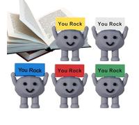 Mini Rubber Stone Toys | 5 Pieces Miniature Stones | Mini Rubber You Rock Toys Set -ni Rock Figures -Desk Decoration, Creative Cute Toy For Staff Family Teacher Coworker Team Friend Colleague