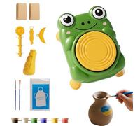 Mini rueda de cerámica - ABS 22x15.6x10.5cm | En casa conjunto de cerámica interactiva | DIY Craft Project Tool For Kids Boys Students For Home Classroom Art Classes Home School Party