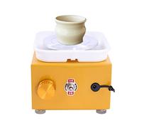 Mini rueda de cerámica eléctrica rueda de cerámica máquina de disco de alfarería DIY accesorios de rueda de cerámica máquina giratoria para moldear alfarería arcilla modelado máquina escultura bandeja