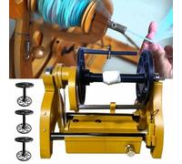 Mini Rueda De Hilar Eléctrica Para El Hogar, Rueda De Hilar De Lana, Cambio De Marcha Adelante/Atrás, Velocidad Máxima De 800RPM, Capacidad De 4oz, Para Torcer Fibras De Lana, 3 Carretes,Gold