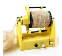 Mini rueda giratoria de lana, hiladora eléctrica portátil, capacidad de 80 g, velocidad máxima de 800 rpm, con interruptor de pie, para tejer hilo mezclado y torsión de fibra de lana
