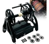 Mini rueda giratoria eléctrica de 12 V - Máquina de bobinado de hilo de lana de velocidad ajustable, 800 rpm, capacidad máxima de 4 onzas hacia adelante y hacia atrás