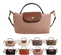 Mini Sac à Bandoulière Tendance à Main Polyvalent avec Bandoulière Réglable, Carré Vintage de Couleur Unie pour Femme