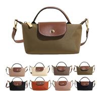 Mini Sac à Bandoulière Tendance avec Bandoulière Réglable pour Femme - Carré Vintage Polyvalent de Couleur Unie