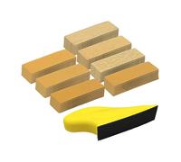 Mini Sander for Crafts - 80 Sheets Hand Sanding Paper | Small Detail Finger Sander, Waterproof & Durable, Ideal for Wood, DIY, Hobby, Model Making, Craft Projects, Art, Home Workshop