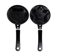 Mini Sartén Antiadherente Varios estilos para Tortillas en Forma de y, Hierro Resistente, Pack de 2 Piezas Adecuado para Desayuno y Comidas Divertidas Varios estilos