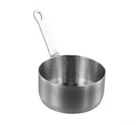Mini sartén de acero inoxidable para leche, olla pequeña para derretir mantequilla, olla de cocción de alimentos para bebés, sartén para calentar café, gachas de avena, sartén para salsa de carne con