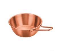 Mini sartén de cocina de 600 ml para calentar salsa y para verter aceite, diseño redondo compacto adecuado para diversas necesidades de cocción y servicio (3)