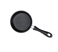 Mini Sartén Galvanizada, Sartén Antiadherente de Acero Inoxidable, Redonda para Desayuno de 12 Cm con Largo, Pequeña para Huevos para Uso Doméstico (BLUE) (BLUE)