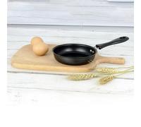 Mini sartén para huevos con un diámetro de 12 cm, ideal para preparar platos de huevos grandes.