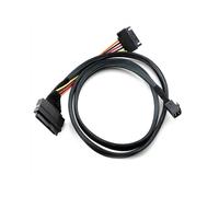 Mini SAS HD de 12G Incorporado a U.2 / SFF-8643 SFF-8639 Cable 0.5M con Fuente AlimentacióN SATA 15 , Adecuado para SSD