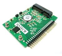 Mini SATA SSD mSATA a 44pin IDE tarjeta de adaptador para 2.5 pulgadas IDE disco duro