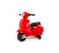 Mini Scooter electrica niños de 6V de Babycar - Mini Moto electrica niños con Acelerador de pie y Acceso MP3, Luces y Sonidos Integrados(Rojo)