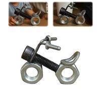 Mini Screw Motorcycle-A Tiny Gift with A Big Heart, Handcrafted Spark Plug Motorbike Model Figurine, Nuts Bolts Welded Metal Art Motor Cycle Sculpture for Home Office