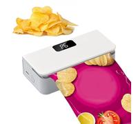 Mini sellador | 6 modos recargable magnético con cortador | Máquina de sellado de bolsas de alimentos, para aperitivos, cereales, frutas, verduras, hogar, cocina, restaurante, camping