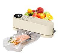 Mini sellador al vacío, portátil, 60 KPA, con 3 niveles de temperatura, 5 bolsas, 1 adaptador de inflado y 1 adaptador de extracción de aire para conservar aperitivos y almacenamiento de alimentos