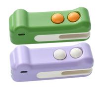 Mini sellador de bolsas 2 en 1, Mini sellador y cortador magnético portátil recargable para sellar frutas, verduras y aperitivos, 2 uds.