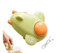 Mini sellador de bolsas - Mini máquina de sellado magnético en forma de avión - Revelador de bolsas recargable por USB | para patatas fritas, galletas, aperitivos, carne, cocina, hogar, almacenamiento
