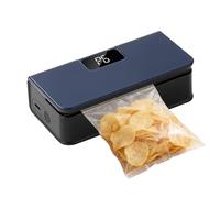 Mini sellador de bolsas recargable 2 en 1 con cortador - Máquina de soldadura térmica portátil | Herramienta magnética de 6 niveles para cerrar alimentos Snack Sandwich Apartamento Dormitorio Cucin