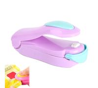 Mini sellador de bolsas, sellador de bolsas con chips de diseño conveniente, pequeña máquina de sellado portátil para el hogar, gran ayuda para sellar tipos de bolsas de plástico