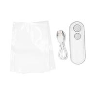 mini sellador de bolsas, sellador térmico 2 en 1 con cortador (Blanca)