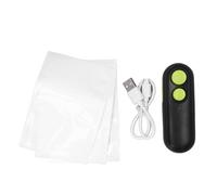 mini sellador de bolsas, sellador térmico 2 en 1 con cortador (Negra)