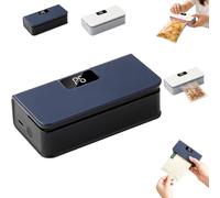 Mini Sellador y Cortador Bolsas, Máquina Selladora Recargable con Pantalla Led y 6 Velocidades Ajustables, Ancho Sellado 95 Mm, Resellador Bolsas Portátil, Para Bolsas Refrigerios Almacenamie Color B