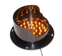 Mini Semaforo Led, Lámpara Monocromática para Pared, Luz de Advertencia Indicadora Impermeable, Verde/Rojo/Amarillo, para Intersecciones, Carreteras, Cabinas de Peaje, Curvas, Puentes ( Color : Yellow