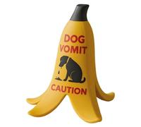 Mini señal de advertencia de vómito de gatos | Cartel decorativo de cuerda - Banana en forma de cáscara de gatos perros vómito tarjeta decorativa para dormitorio, tocador, apartamento, mesita de noche