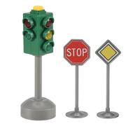 Mini SeñAles de TráFico Bloque Luz Carretera con Sonido LED Modelo SemáForo Seguridad para NiñOs Juguetes