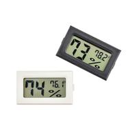 Mini sensor digital LCD de temperatura y humedad for interiores, termómetro e higrómetro.