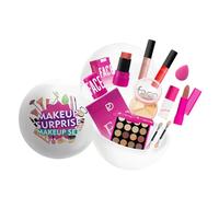 Mini Set de Maquillaje Completo 10 Piezas con Paleta de Sombras 16 Colores, 2 Labiales Líquidos Mate, Barra de Labios, Brillo, Stick de Rubor, Corrector 3 Tonos, Brochas, Esponja, Regalo Mujer Niña