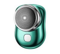 Mini-Shave, Afeitado eléctrico, mini maquinilla afeitar eléctrica portátil para hombres, tamaño bolsillo, maquinilla afeitar húmeda y seca, recargable por USB, para viajes, coche, hogar (verde)