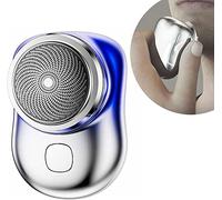 Mini-Shave Portable Electric Shaver, USB Men's Electric Shaver, Wet and Dry for Home,Car,Travel (Gradient Color) (Gradient Blue)