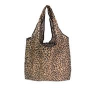 Mini Shopper, Bolsa de Compras, Bolsa de Compras Plegable, Estampado de Leopardo, para Compras Diarias, Almacenamiento de Viaje