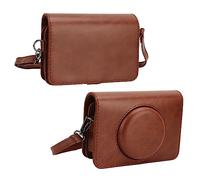 Mini Shot 2 Retro Case, Funda Protectora de Cuero PU con Correa Ajustable para el Hombro para Kodak C210R Mini Shot 2 Retro